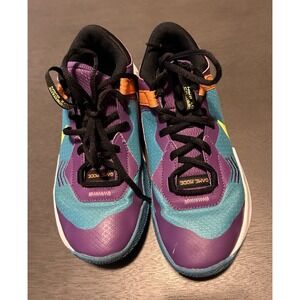 Nike Air Zoom Crossover GS Teal Nebula Volt Purple Neon 6Y Basketball Shoes